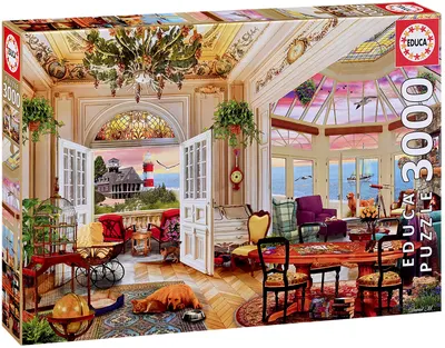 Puzzle Educa din 3000 piese - Viața pe coastă