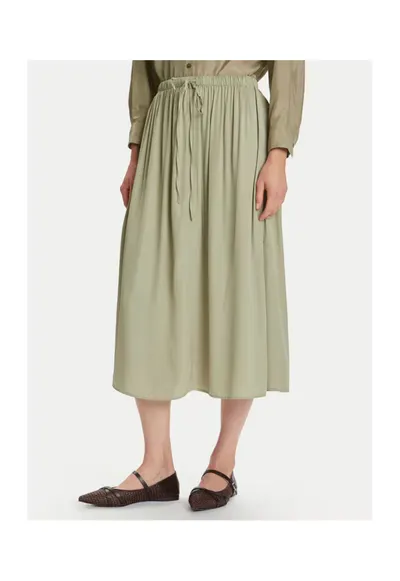 Fusta midi dama verde