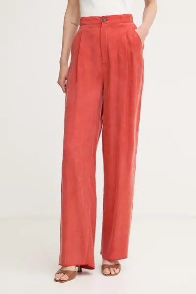 Marella pantaloni pentru femei, cu lyocell Emme by Marella