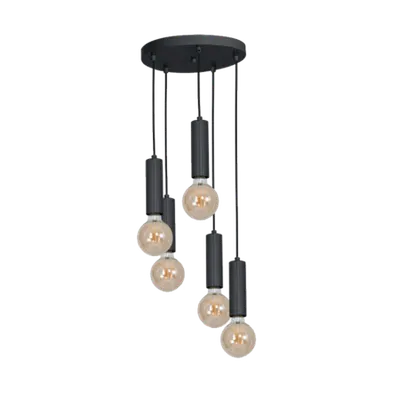 Quinn Candelabru 5xe27 Negru