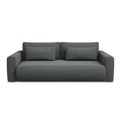 Canapea gri închis extensibilă/cu spațiu de depozitare 238 cm Kapua – Makamii