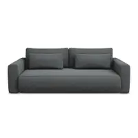 Canapea gri închis extensibilă/cu spațiu de depozitare 238 cm Kapua – Makamii