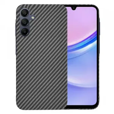 Husa pentru Samsung Galaxy A15 5G A156 / A15 A155, Techsuit, Carbonite FiberShell, Neagra