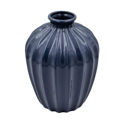 Vază decorativă din porțelan albastră 20x14cm