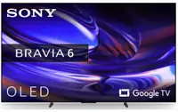 Televizor smart Sony - BRAVIA 6, 77", OLED, 4K, 120Hz, Dolby Vision, HLG, Triluminos Pro™, 40W (RMS), Google TV, negru