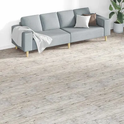 vidaXL Plăci de Pardoseală Gri 5,26 m² 18 buc. PVC