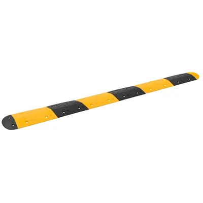 Gossi prag limitator de viteza, galben&negru, 323x32,5x4 cm, cauciuc