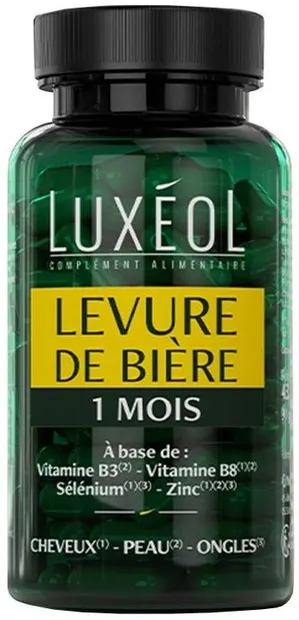 Levure de Bière Pentru piele, păr și unghii sănătoase și frumoase, 90 capsule, Luxéol