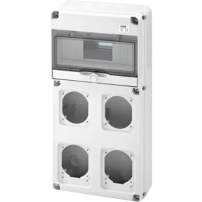 Organizator de santier Q-DIN 10 MODULE - 2 FLANSE IEC 16A + 2 IEC 16/32 A - IP65