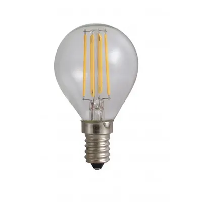 Bec Filament Sferic E14, 4W=45W, 3000K, lumina calda