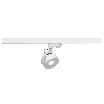 Iluminat decorativ pe sina, Melodii kalu TRACK, pata alba pentru 240V track 3 faze, LED, 3000K, rotund, alb, inclusiv. adaptor 3 faze