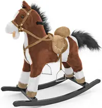 Jucarie balansoar Milly Mally - Calut Mustang, maro inchis