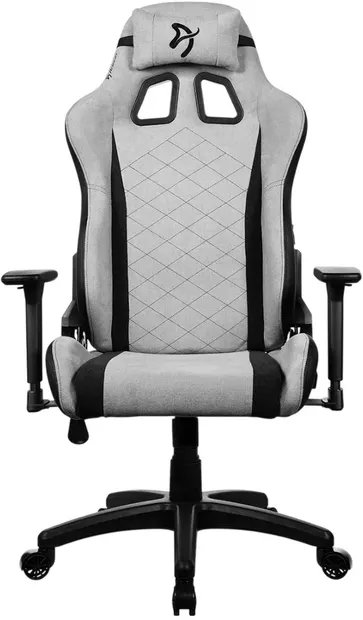 Scaun gaming Arozzi - Avanti Soft Fabric, gri deschis