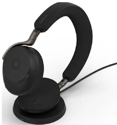 Căști wireless Jabra – Evolve3 75, ANC, UC, Link 390a, WLC, negru
