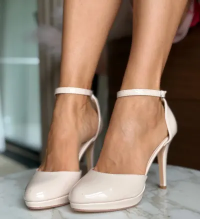 Pantofi dama Cryst Bej 2