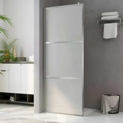vidaXL Paravan de duș walk-in, 90 x 195 cm, sticlă ESG mată