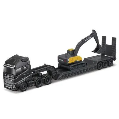 Camion transportator cu excavator Bob Cat Maisto Mini Scania 770 S