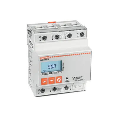 Contor Trifazat, Non Expandable, Mid Certified, Utf Certified. Connection By Ct /5a Secondary, 4u, 2 Programmable Static Outputs, Multi-Measurement