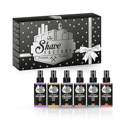 Set Cadou Premium - SHAVE FACTORY - 6x After Shave 50 ml - silver