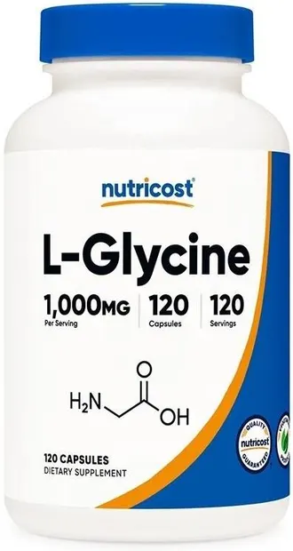 L-Glycine, 1000 mg, 120 capsule, Nutricost