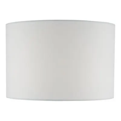 Abajur Smokey White Cotton Drum Shade 30cm