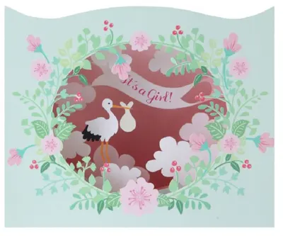 Felicitare Gespaensterwald 3D - It's a girl