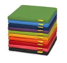 Set de 10 perne pătrate din poliester, 35 x 35 x 3 cm