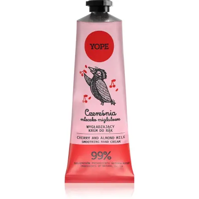 Yope Cherry & Almond Milk cremă naturală de mâini 50 ml