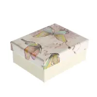 Cutie cadou cu fluturi multicolori 10 cm
