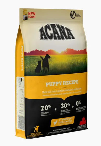Acana Heritage Puppy Recipe, Talie Medie, 17 kg