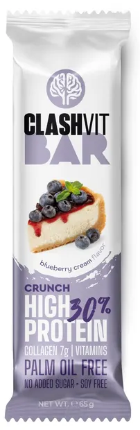 ClashVit baton proteic crunch, cheesecake afine, 65 g