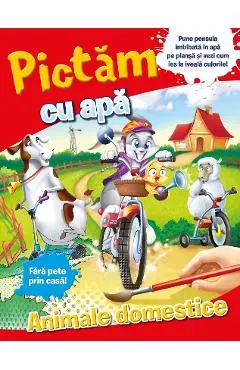 Pictam cu apa. Animale domestice