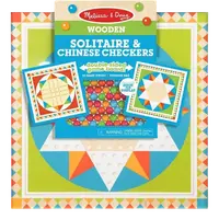 Joc de societate 2 in 1 Solitaire si Sah chinezesc - Melissa & Doug