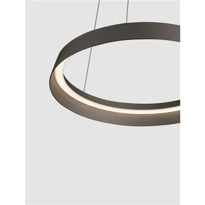 Lampa suspendata ORMI Champaign Brown Aluminiu & Acrylic Triac Dimabil LED 38W 220-240V 2564Lm 2700 + 3000K Dip Intrerupator IP20