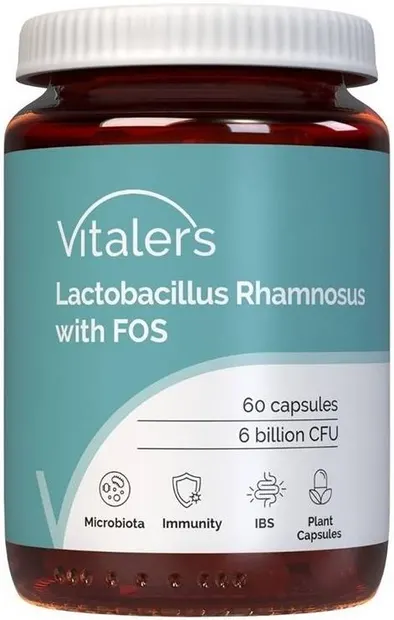 Vitaler's Lactobacillus rhamnosus + Prebiotic FOS, 60 capsule