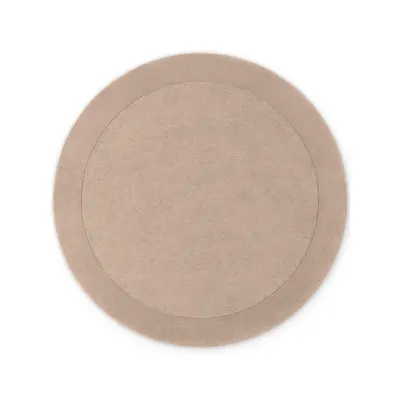 Covor bej țesut manual rotund din amestesc de lână ø 200 cm Kivi – Villeroy&Boch