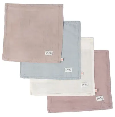 Set de prosoape mici Cotton Hug - 30 x 30 cm, 4 bucăți