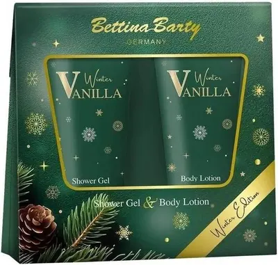 Bettina Barty Set Winter Vanilla - Gel de duș și Loțiune, 2 х 500 ml