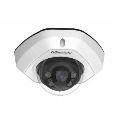Camera de supraveghere IP Mini Dome MILESIGHT TECHNOLOGY MS-C8173-PD, 8MP, Lentila 2.8mm, IR 30m (Alb)