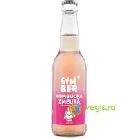 Kombucha cu Aroma de Zmeura fara Zahar Adaugat 330ml