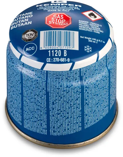 Butelie de gaz Kemper – 1120B, 190 g, 360 ml, cu sistem Stop Gas