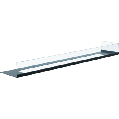 Sticla decorativa DELTA negru colt dreapta 120 x 48 x 28