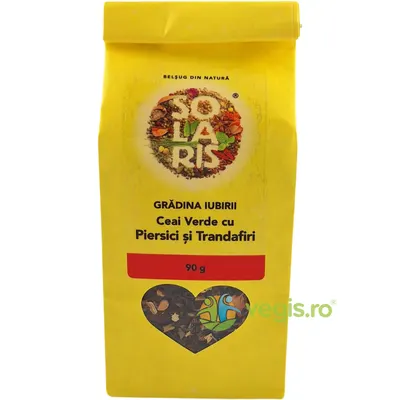 Ceai Verde cu Piersici si Trandafiri Gradina Iubirii 90g