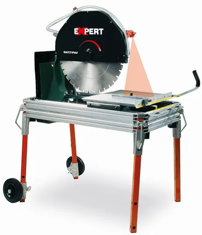 Masina de taiat materiale de constructii 75cm, 4.0kW, EXPERT 500S cu laser si roti - Battipav-9501