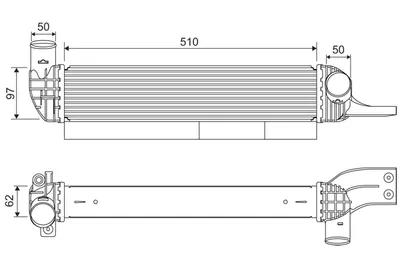 Compresor intercooler potrivit SSANGYONG KORANDO 2.0D 11.10