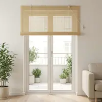 vidaXL Rulou textil natural 130 x 220 cm Bambus