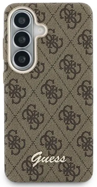 Husă Guess - Script Metal Logo Magnetic, Galaxy S26, maro