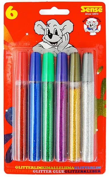 Lipici stralucitor pentru decorare Sense – 6 bucati