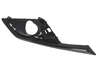 Ornament bara Fata Dreapta cu orificii proiector ceata, negru potrivit MAZDA CX-3 02.15- 04.19