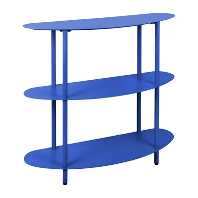 Etajeră albastră din metal 90x82x28 cm Cool Retro – Leitmotiv